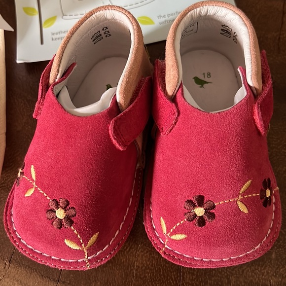 Pipit Other - NIP Pipit baby girls suede embroidered shoes